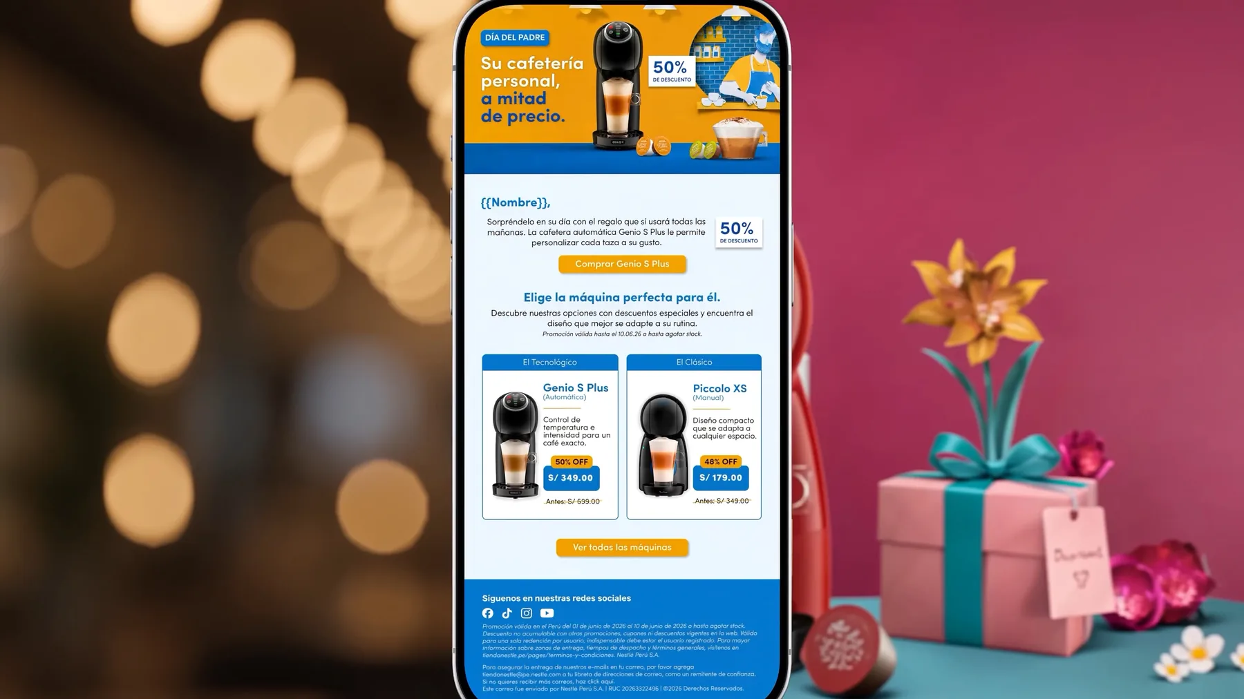 Nescafé Dolce Gusto - email