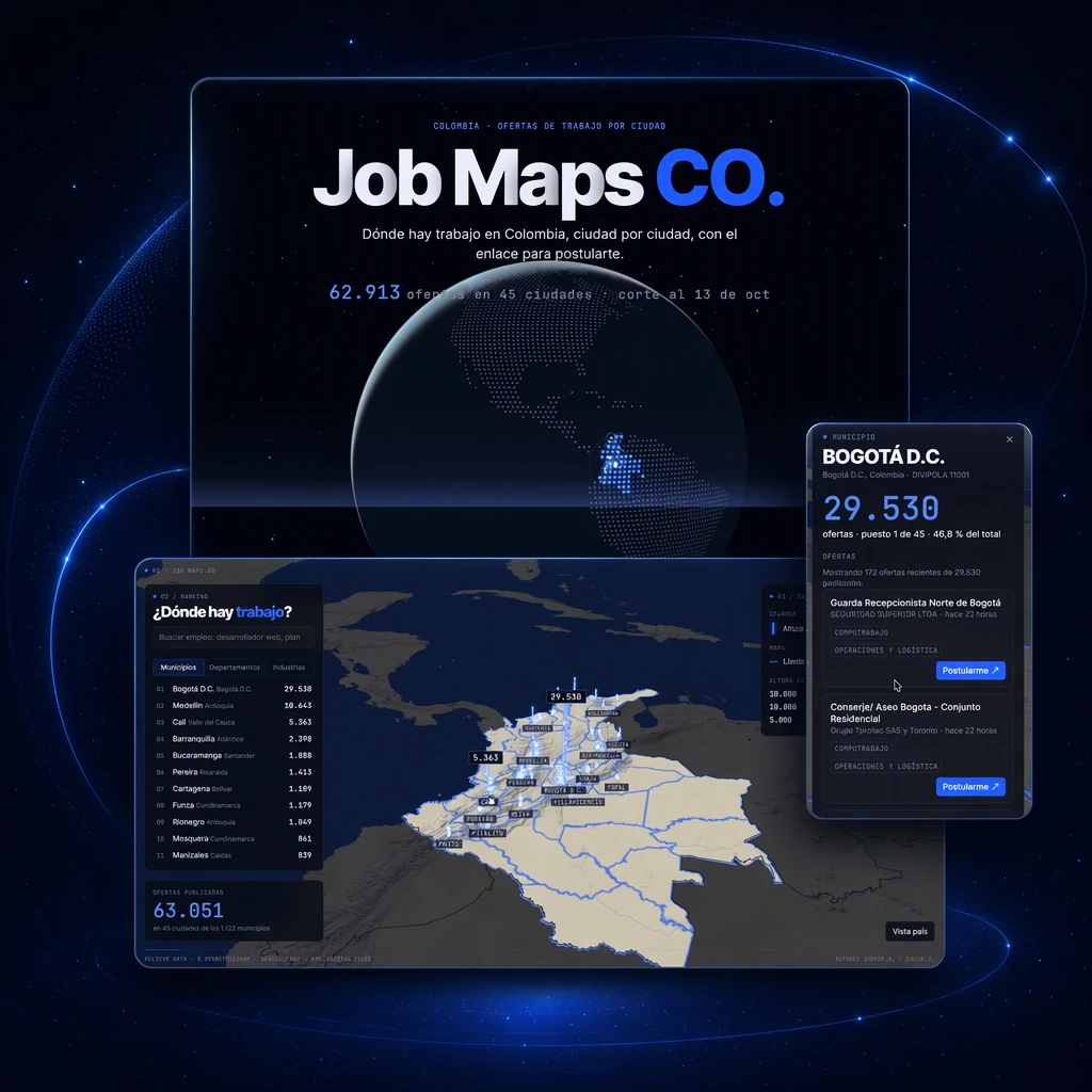Job Maps CO - Mapa 3D del empleo en Colombia