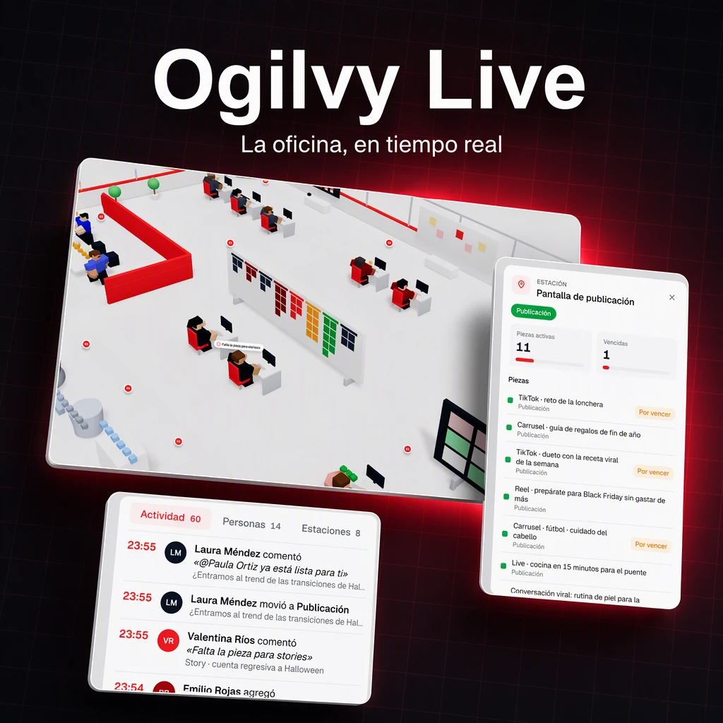 Ogilvy Live - Oficina 3D en tiempo real